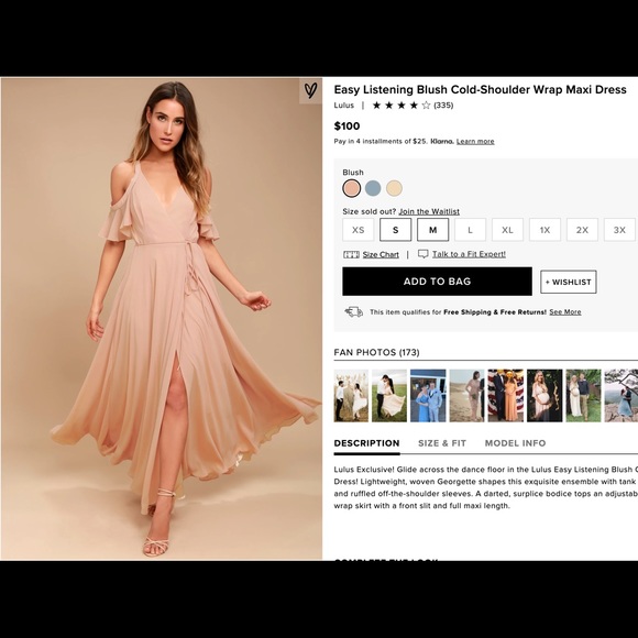 Blush Flowy Dress • Engagement Photo Dress - Picture 7 of 7